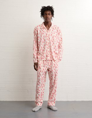 AE Snoopy Flannel PJ Set