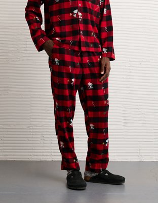 AE Snoopy Flannel PJ Set