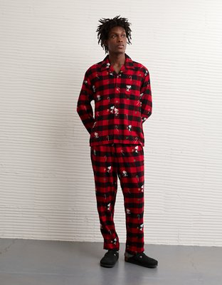 AE Snoopy Flannel PJ Set