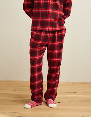 AEO Men's Grinch Flannel Pajama Set