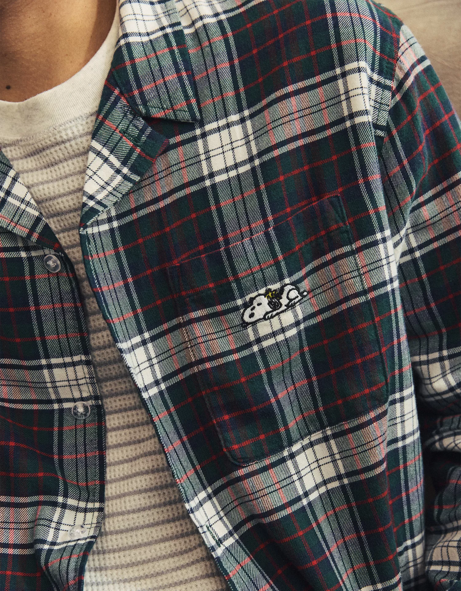 AEO Men's Snoopy Flannel Pajama Set - thumbnail 6