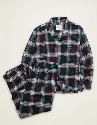 AEO Men's Snoopy Flannel Pajama Set