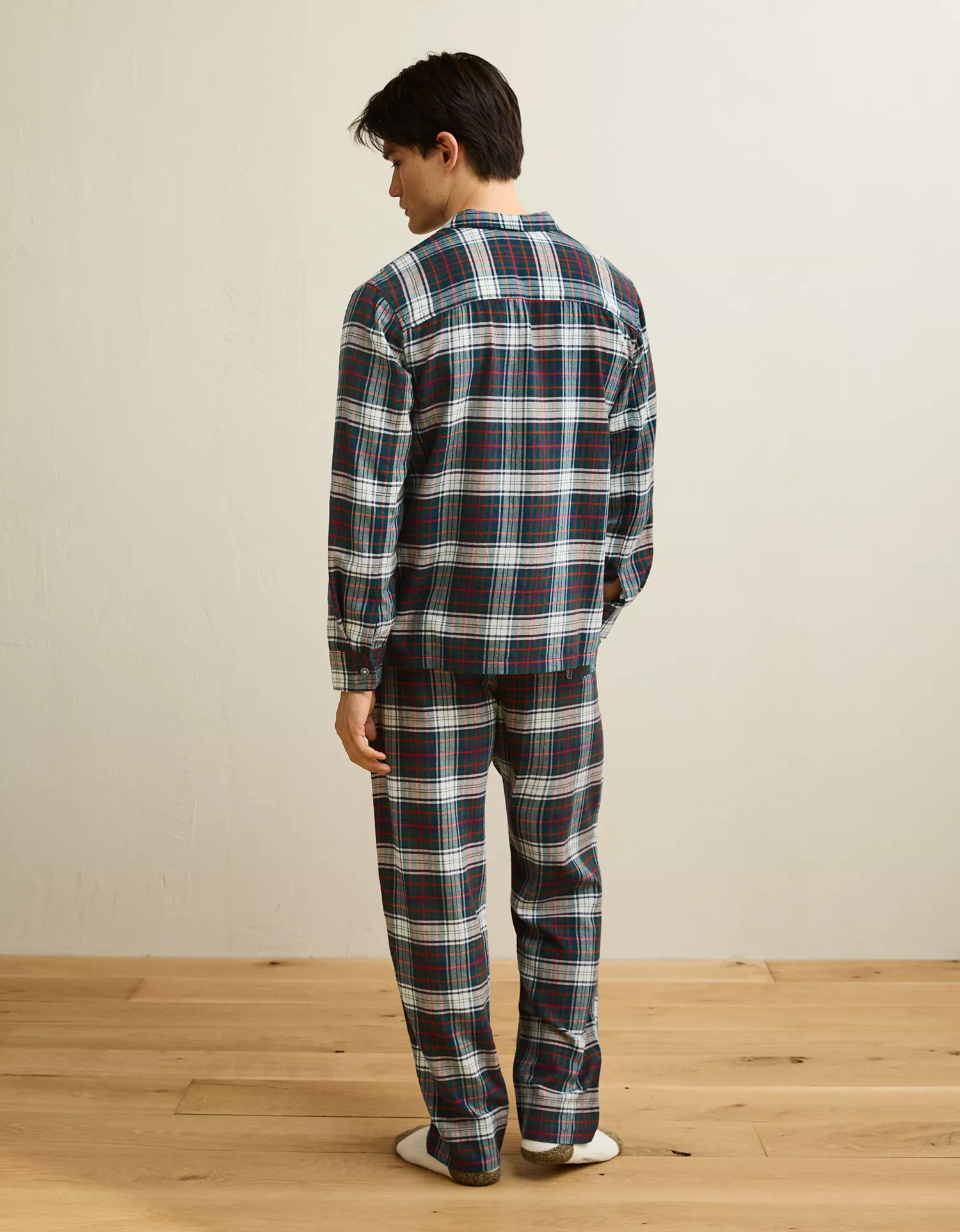 AEO Men's Snoopy Flannel Pajama Set - thumbnail 3