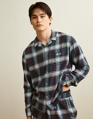 AEO Men's Snoopy Flannel Pajama Set