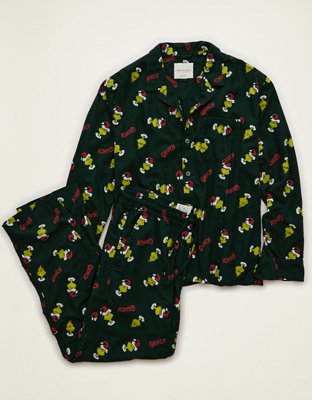 AEO Grinch Men's Flannel Pajama Set