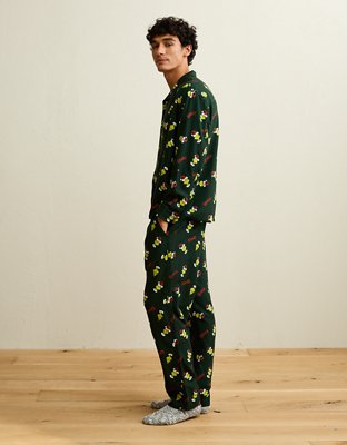 AEO Grinch Men's Flannel Pajama Set