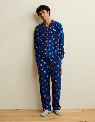 AEO Snoopy Men's Flannel Pajama Set