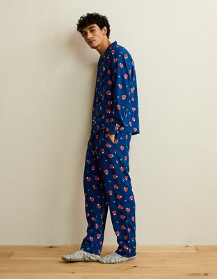 AEO Snoopy Men's Flannel Pajama Set
