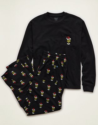 AE Grinch Lightweight Jersey Lounge Set