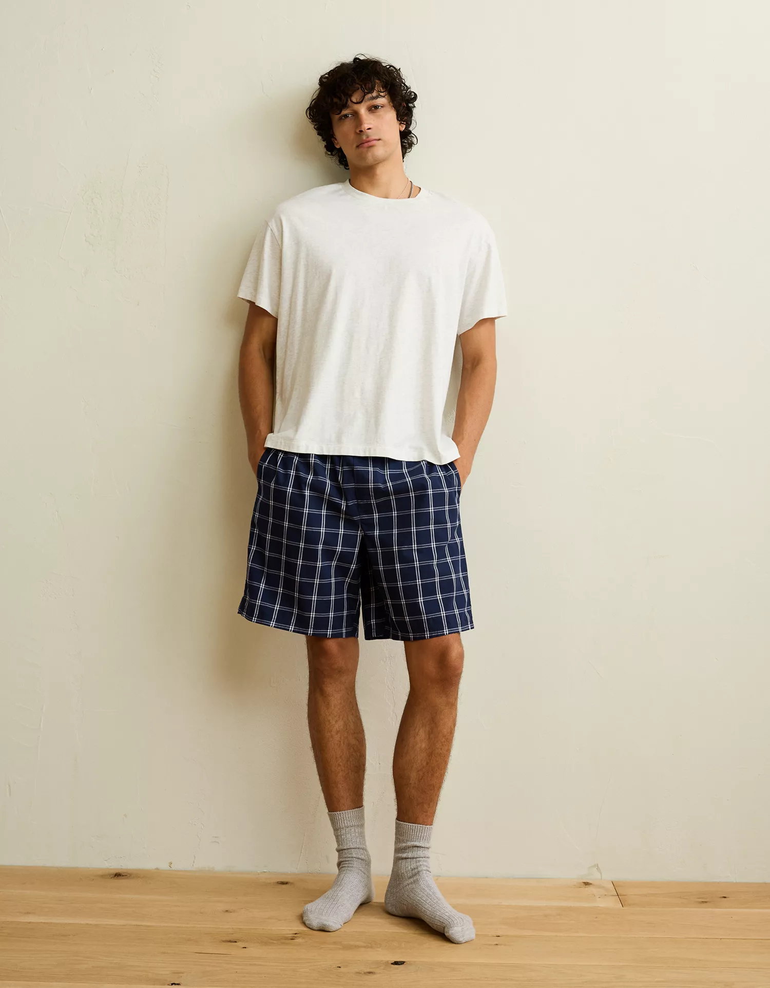 AEO Men's 9" Poplin Boxer Short - thumbnail 5
