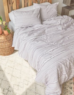 Dormify Eyelash Stripe Full/Queen 3-Piece Comforter and Sham Set