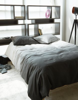Happy Space Grey Ombre Duvet Cover And Sham Set - Full/Queen