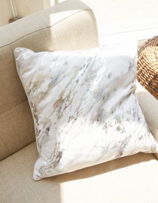 Happy Space Metallic Marble Pillow