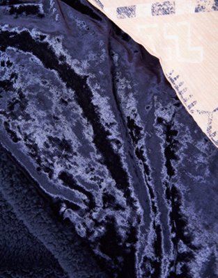 American Eagle Dormify Crushed Velvet And Sherpa Throw Blanket — фото 4