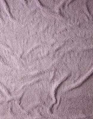 American Eagle Dormify Crushed Velvet Sherpa Throw Blanket — фото 3