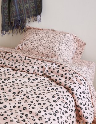 Happy Space Diana Leopard Print Twin XL 4 Piece Comforter Set