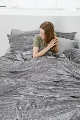 Dormify Velvet Full/Queen Duvet Cover And Sham Set