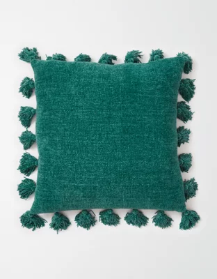 Dormify Chenille Knit Tassel Pillow