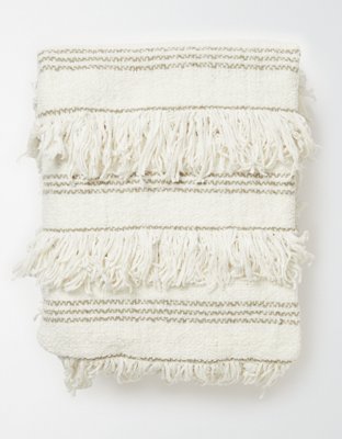 American Eagle Dormify Boho Fringe Throw Blanket — фото 2