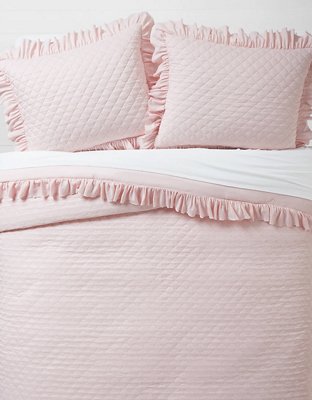 Dormify Eyelash Fringe Comforter and Sham Set | Dorm Essentials White / Twin/Twin XL