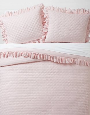 Dormify Eyelash Fringe Comforter and Sham Set | Dorm Essentials Light Natural / Twin/Twin XL