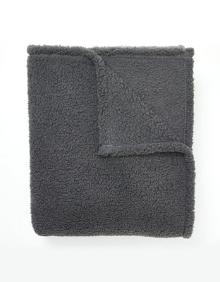 Dormify Fuzzy Fleece Throw Blanket Women's Lightning Gray One Size