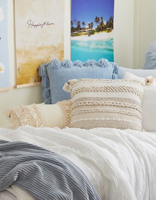 Dormify Chenille Knit Tassel Pillow