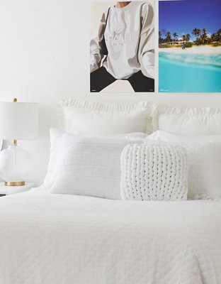 Dormify Quilted Faux Fur Pillow