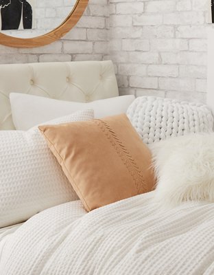 Dormify Stitched Suede Pillow