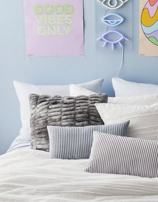 Dormify Tie-Dye Faux Fur Pillow