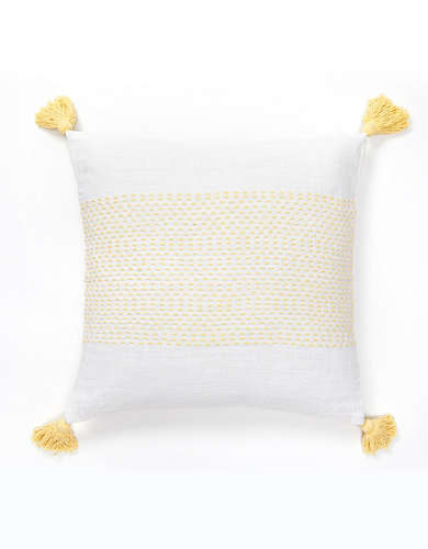 Dormify Woven Tassel Pillow