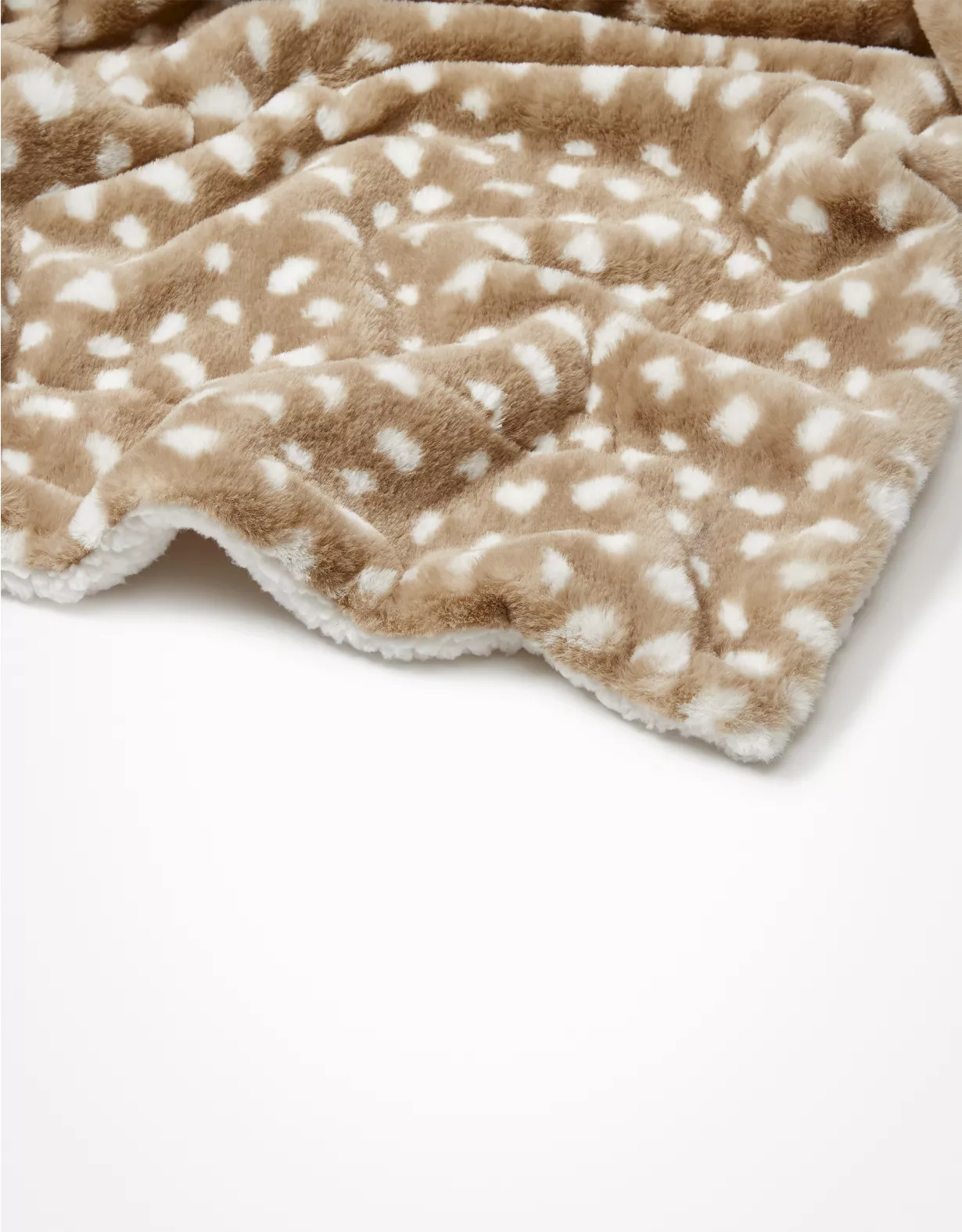 Dormify Spotted Faux Fur Sherpa Throw Blanket