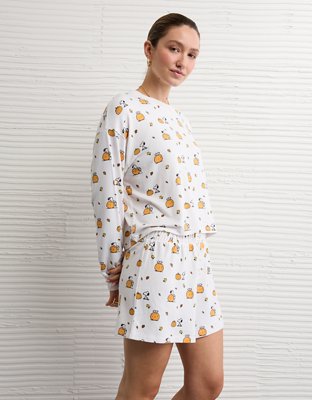 AE Snoopy Pumpkin Plush PJ Set