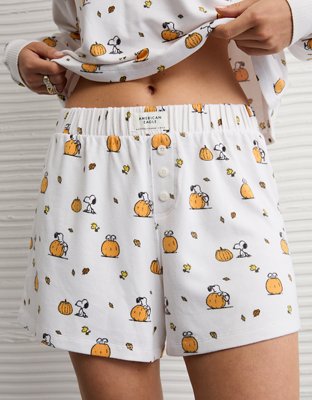 AE Snoopy Pumpkin Plush PJ Set