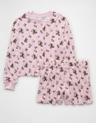 AE Luxe Plush Mickey Mouse PJ Set