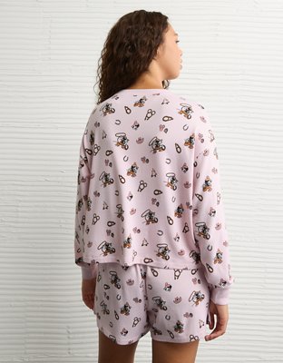 AE Luxe Plush Mickey Mouse PJ Set
