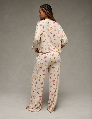 AE Luxe Plush Snoopy Fall Long-Sleeve & Pant PJ Set