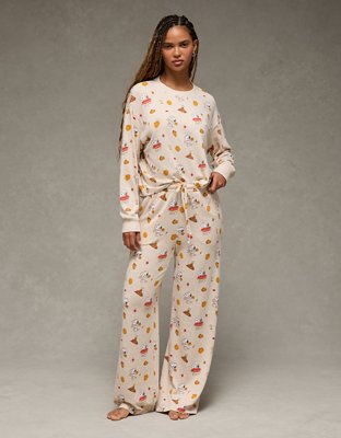 AE Luxe Plush Snoopy Fall Long-Sleeve & Pant PJ Set