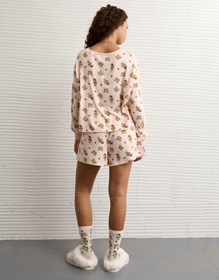 AE Luxe Plush Grinch PJ Set