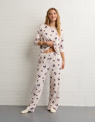 AE Luxe Plush Snoopy Long-Sleeve & Pant PJ Set
