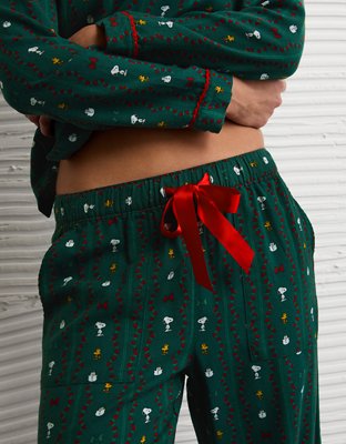 AE Snoopy Flannel PJ Set