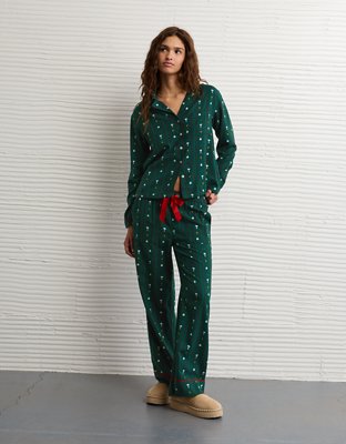 AE Snoopy Flannel PJ Set