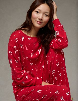 AE Luxe Plush Long-Sleeve & Pant PJ Set