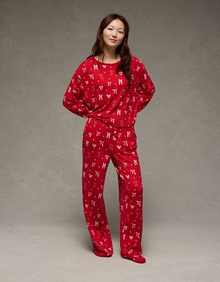 AE Luxe Plush Long-Sleeve & Pant PJ Set