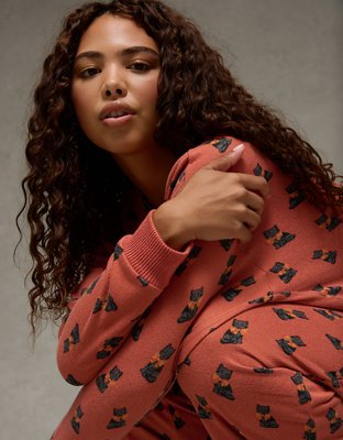 AE Luxe Plush Long-Sleeve & Pant PJ Set