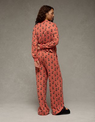 AE Luxe Plush Halloween Long-Sleeve & Pant PJ Set
