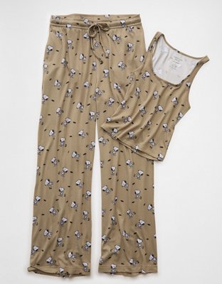 AE Luxe Plush Snoopy Halloween Tank Top & Pant PJ Set