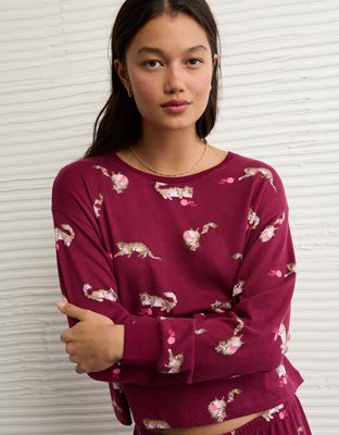 AE Luxe Plush Holiday PJ Set