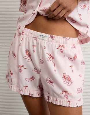 AE Ruffled Flannel PJ Set