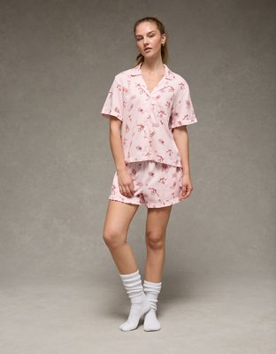 AE Ruffled Flannel PJ Set